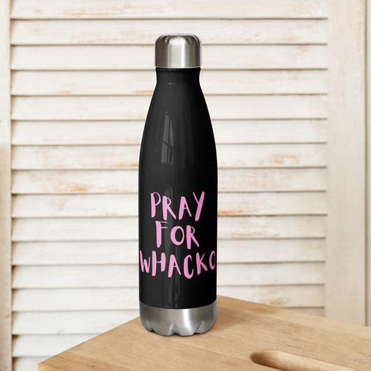 Pink Print Stainless Steel Water Bottle