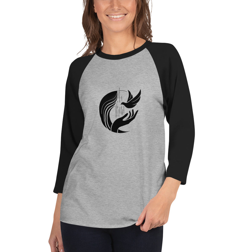 Forgive and Forget 3/4 sleeve raglan shirt