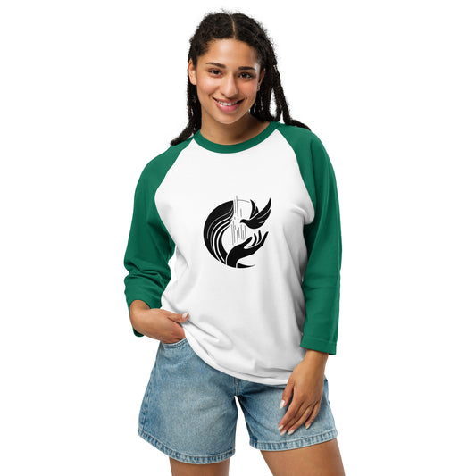 Forgive and Forget 3/4 sleeve raglan shirt