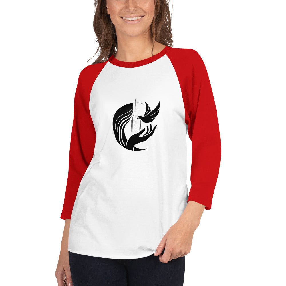 Forgive and Forget 3/4 sleeve raglan shirt