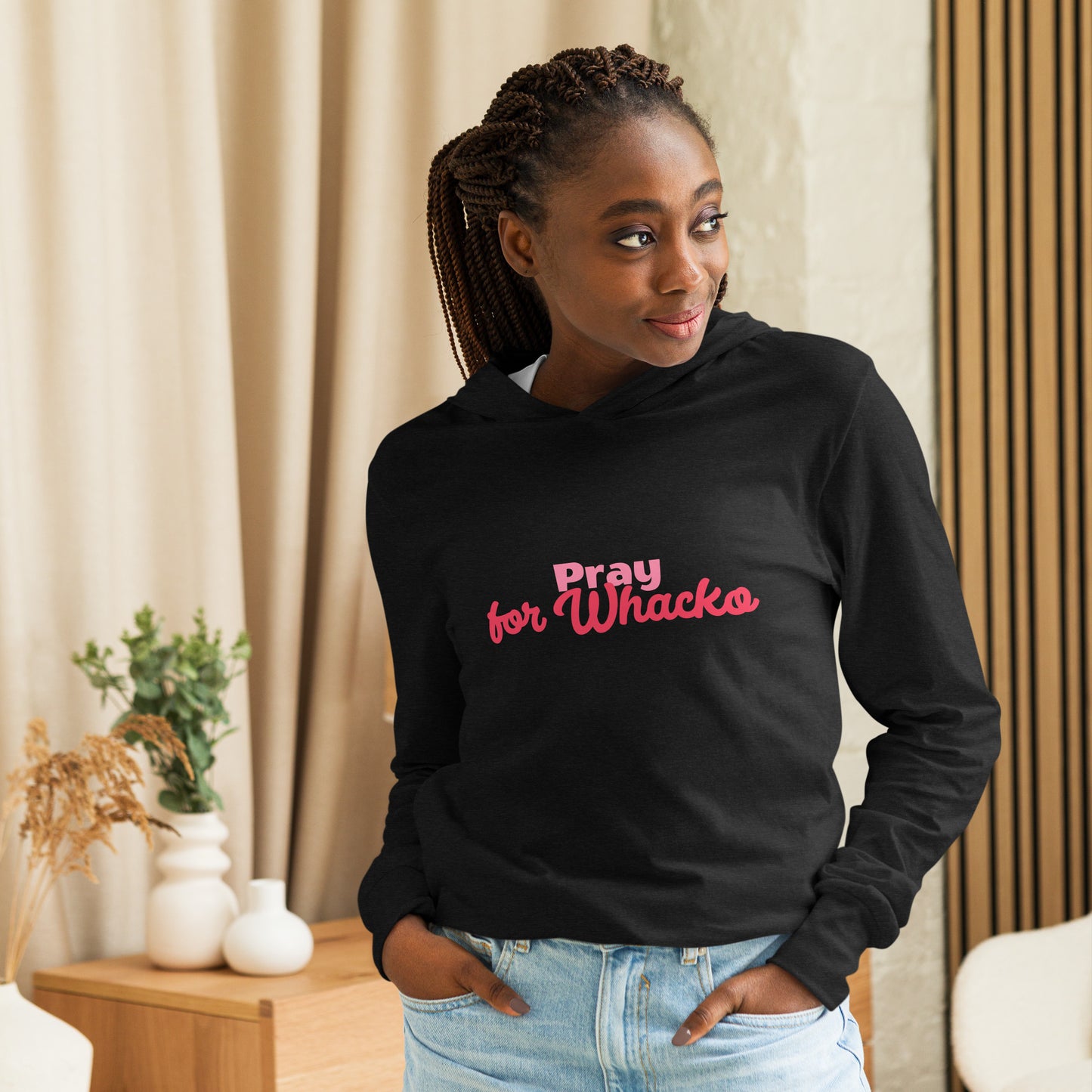 Pretty in Pink Hooded long-sleeve tee